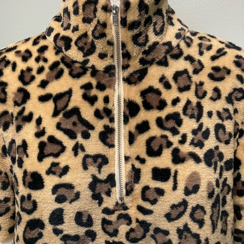 LaRos Fleece Leopard Animal Print Cozy M - Picture 4 of 7